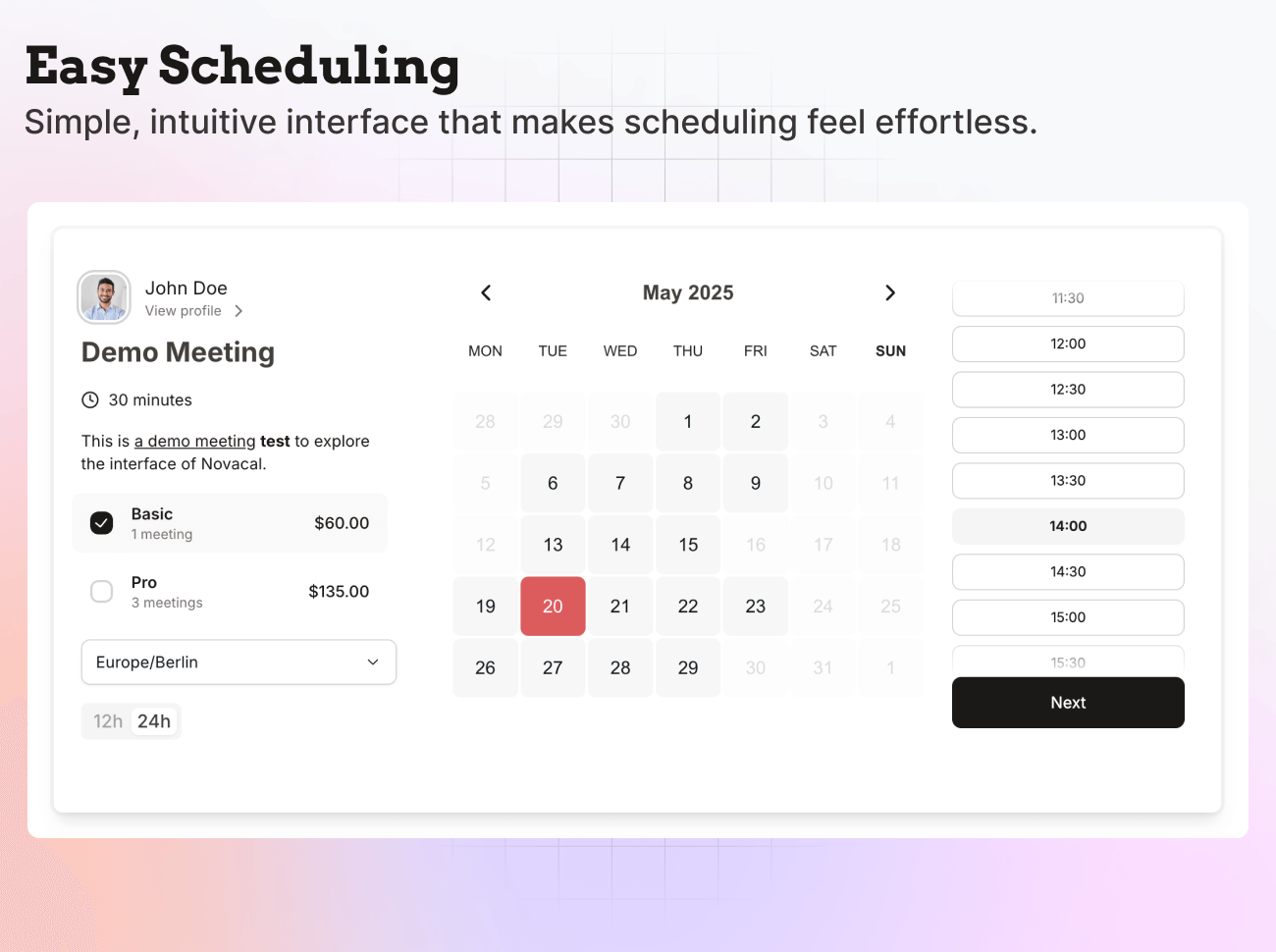 Why NovaCal is the Premier Meeting Scheduling Platform